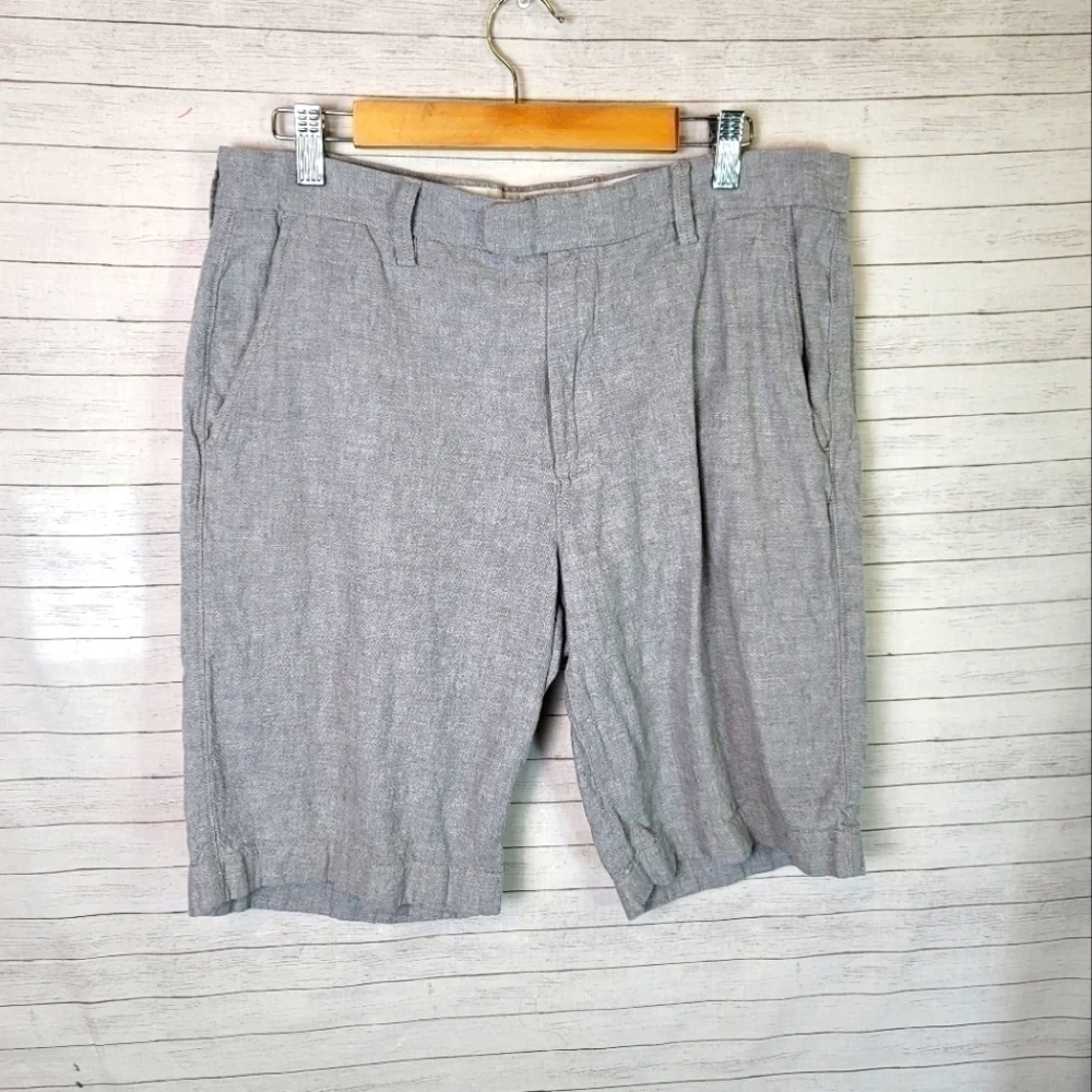 J.CREW RIVINGTON GRAY TWILL SHORTS, SZ 32